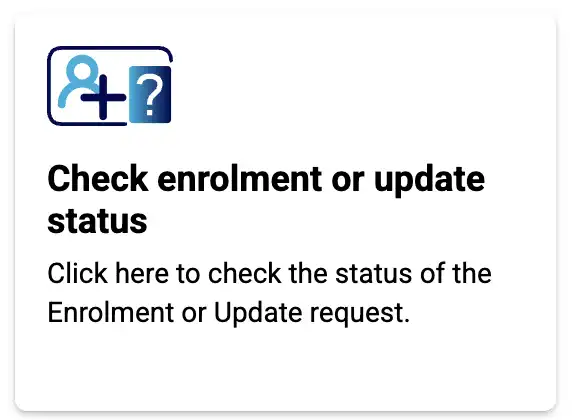 Check Enrolment & Update Status